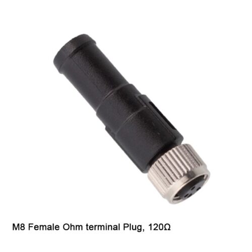 HSCN01M8-XXF-050 M8 Ohm terminal Plug 120Ω