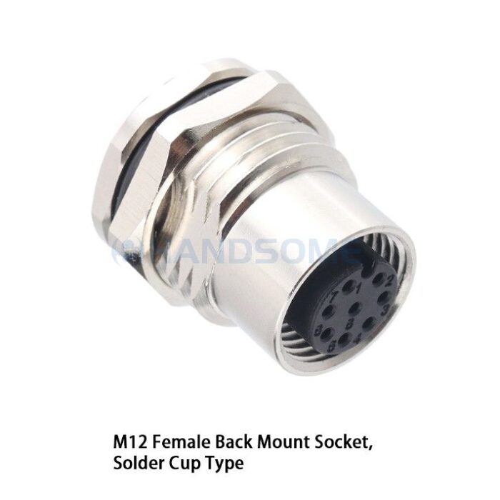 HSCN01M12-XXF-103 M12 Back Mount Socket