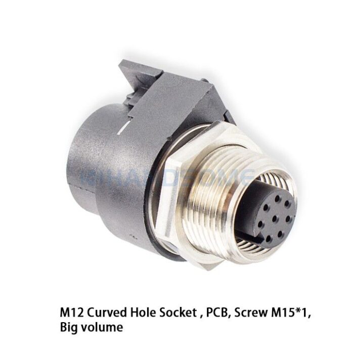 HSCN01M12-XXF-114 M12 Curved Hole Socket