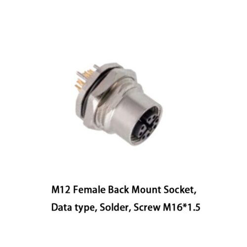 HSCN01M12-XXF-144 M12 Back Mount Socket