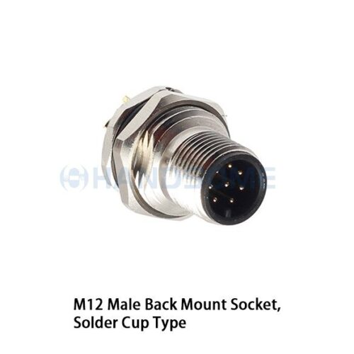 HSCN01M12-XXM-092 M12 Back Mount Socket