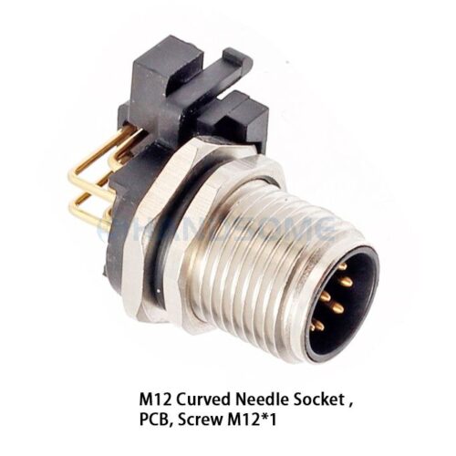 HSCN01M12-XXM-111 M12 Curved Needle Socket