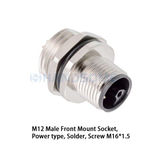 HSCN01M12-XXM-157 M12 Front Mount Socket