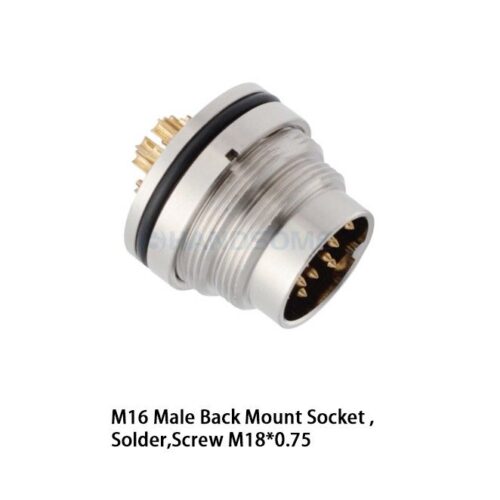 HSCN01M16-XXM-185 M16 Back Mount Socket