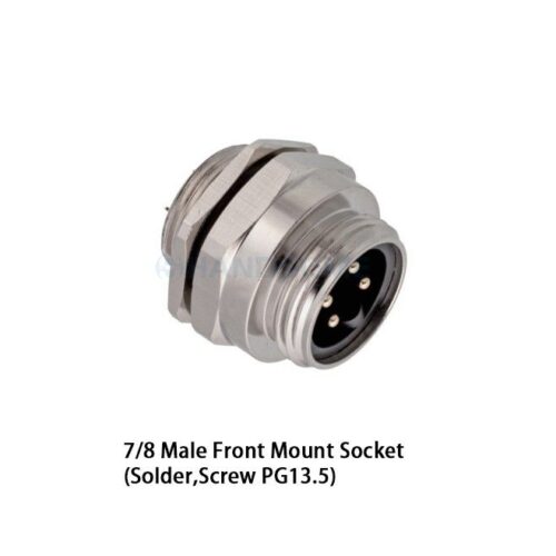 HSCN01M78-XXM-208 78 Male Front Mount Socket
