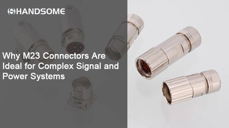 M23 connectors for complex signal and power systems