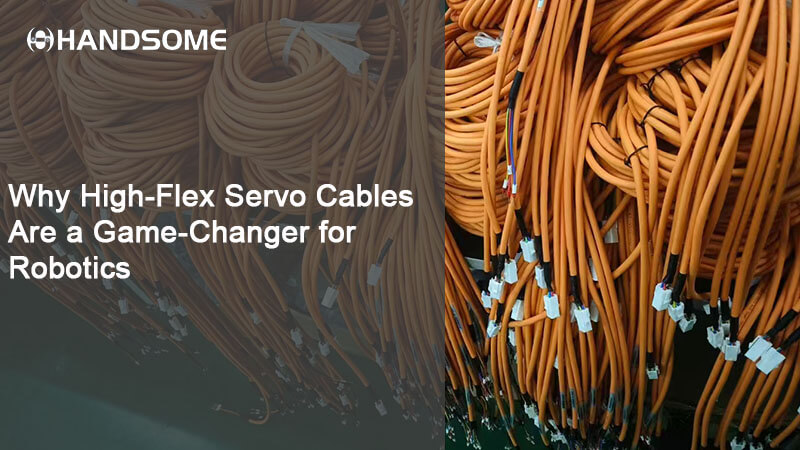 High-flex servo cables for robotic arms