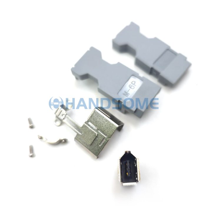 IEEE1394 SM-6E Female Plug,  Servo Encoder Connector - Image 2