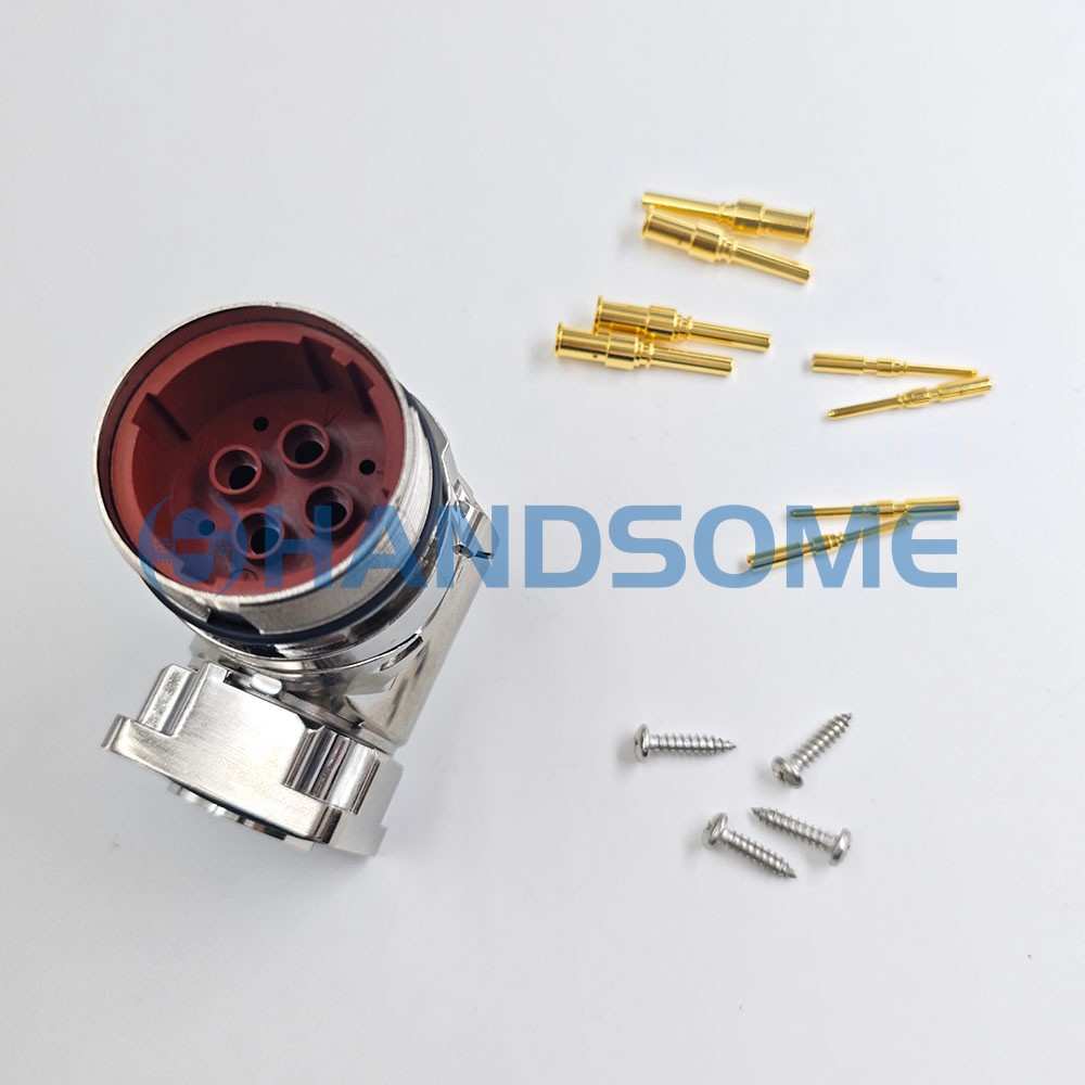 M40 8P Male Power Servo Connector Angled Type Scoket