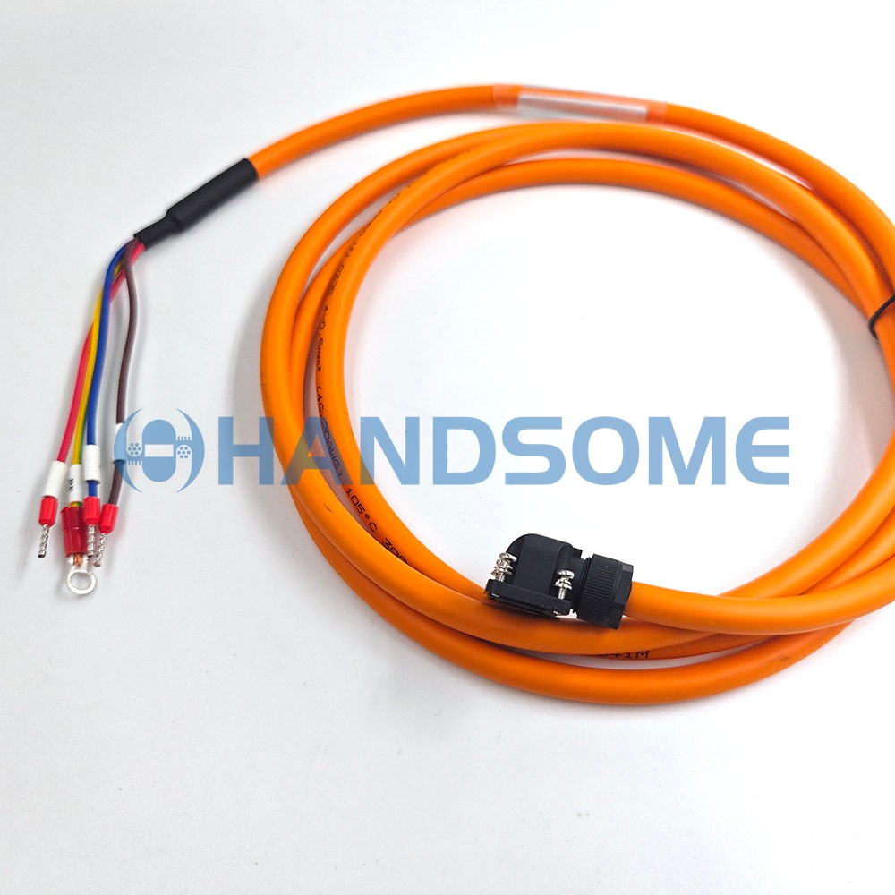 Mitsubishi MR-PWS1CBL2M-A1-H Servo Motor Power Cable, 2m